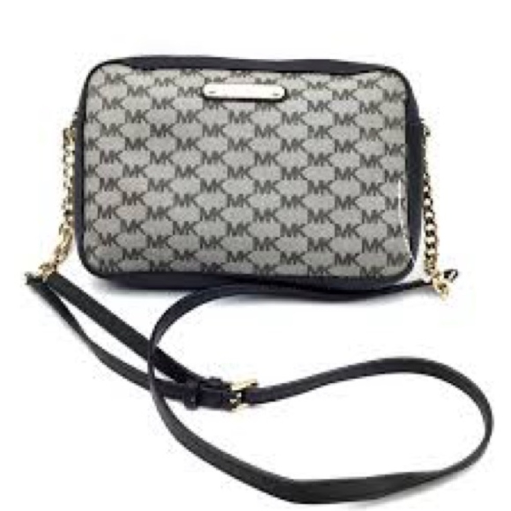 Michael Kors Signature Black and Gray Handbag